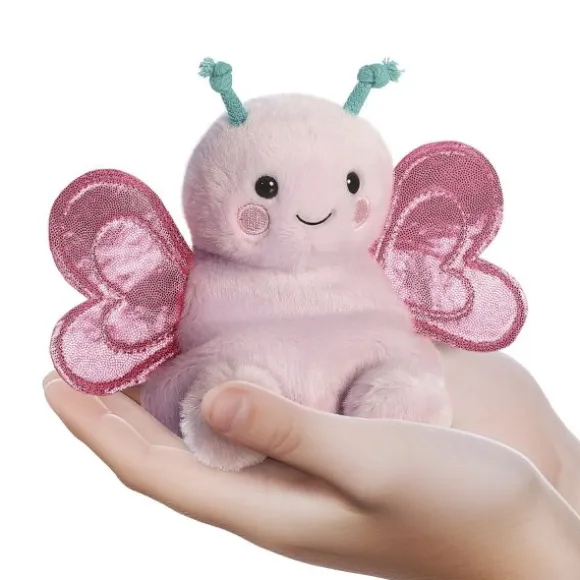 Aurora Palm Pals Vlinder Knuffel – 13 cm