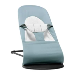 BabyBjörn Balance Soft Wipstoel – Geweven Jersey – Blauw Grijs