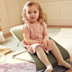 BabyBjörn Bliss Cotton Kroonblad Wipstoel - Donkergroen