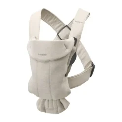BabyBjörn Mini 3D Jersey Draagzak Lichtbeige