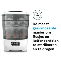 Baby Brezza Flessensterilisator & Droger Advanced - Wit