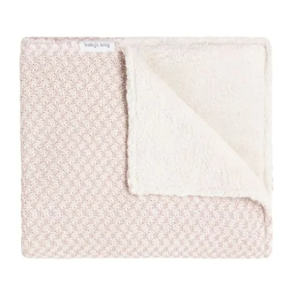 Baby's Only Happiness Ledikantdeken - Oud Roze / Ecru