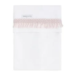 Baby's Only Happiness Wieglaken Gebreide Bies - Oud Roze / Ecru