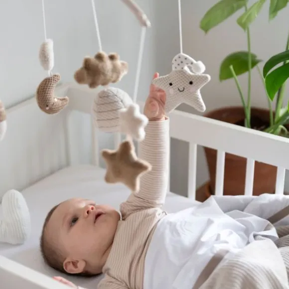 Baby's Only Heaven Muziekmobiel Clay / Warm Linen