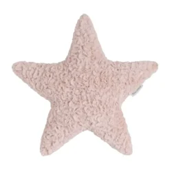 Baby's Only Kussen - Ster Teddy - Snow - Oud Roze