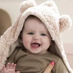 Baby's Only Snow Wikkeldeken Met Oortjes - Oud Roze