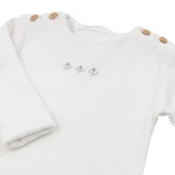 Bamboom Jumpsuit Met Voetjes Bees - Cream