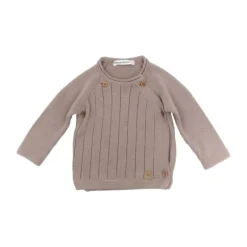 Bamboom Knitted Trui Met Overslag Wit 1 Mnd