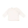 Bamboom Overslagshirt - Pure - Lange Mouw - Creme - 3 Mnd