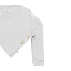 Bamboom Overslagshirt - Pure - Lange Mouw - Blauw - 1 Mnd