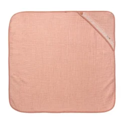 Bebe-Jou Pure Cotton Badcape Pink