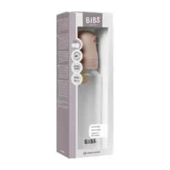 Bibs Fles - Medium Flow - 270 ml - Latex - Baby Blue