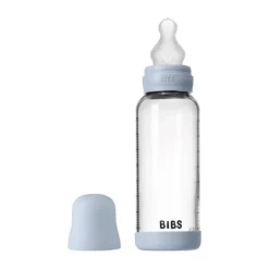 BIBS Fles - Medium Flow - 240 ml - Silicone/Glas - Ivory