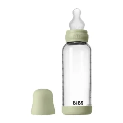 BIBS Fles - Medium Flow - 240 ml - Silicone/Glas - Ivory
