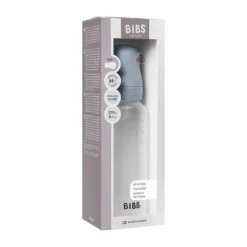 Bibs Fles - Medium Flow - 270 ml - Silicone - Baby Blue
