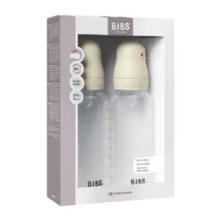 Bibs Fles - Medium Flow - 2 Stuks - 270 ml - Silicone - Ivory