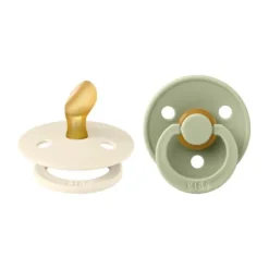 BiBs Fopspeen Anatomisch - 6-18 Mnd - 2 Stuks - Sage / Hunter Green
