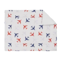 Bink Bedding Planes Boxkleed Blauw 80 x 100 cm