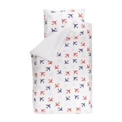 Bink Bedding Planes Dekbedovertrek Choco 120 x 150 cm