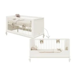 Bopita Babykamer Juliëtte - Off White - Bedbank 70x140 cm + Commode