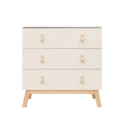Bopita Babykamer Lines - Dune / Naturel | Ledikant 60 x 120 cm + Commode