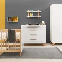 Bopita Lisa Babybed Wit / Naturel 60 x 120 cm