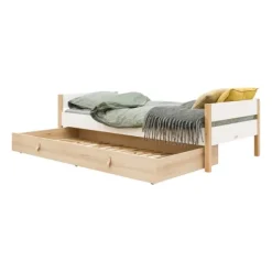 Bopita Lucas Bed - 90 x 200 cm - Wit / Naturel