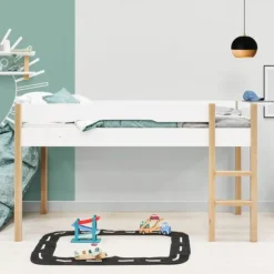 Bopita Lucas Bed - 90 x 200 cm - Wit / Naturel