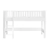 Bopita Nordic Halfhoogslaper 90x200 met Rechte Trap - Wit