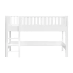 Bopita Nordic Halfhoogslaper 90x200 met Rechte Trap - Wit