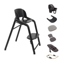 Bugaboo Giraffe Kinderstoel Ultimate Bundel – Wood/Grey