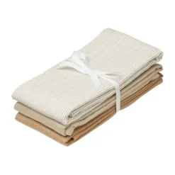 Cam Cam Copenhagen Classic Stripes Camel/Latte/Camel Hydrofiel Luier - 3 Stuks