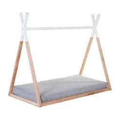 Childhome Bedframe Naturel / Wit 70 x 140 cm