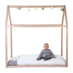 Childhome Huis Bedframe Naturel 70 x 140 cm