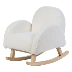 Childhome Teddy Schommelstoel Wit / Naturel