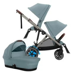 Cybex E-Gazelle S Duowagen - Taupe - Almond Beige / Beige