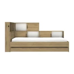 Diagone Erwan Opbergbed - 90x200 cm - Artisan Eiken