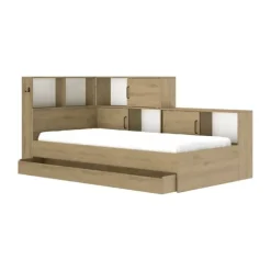 Diagone Erwan Opbergbed - 90x200 cm - Artisan Eiken