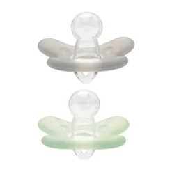 Difrax Siliconen Fopspeen Stone / Sage 6-12 Mnd 2 Stuks