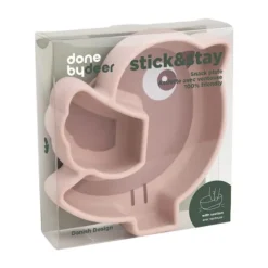 Done By Deer Birdee Stick&Stay Snack Bord - Blue