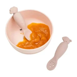 Done By Deer Tiny Farm Oefen Lepel Set - Powder