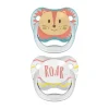 Dr. Brown's Animal Faces Fopspeen Fase 1 Turquoise / Grijs