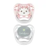 Dr. Brown's Animal Faces Fopspeen Fase 1 Roze / Grijs