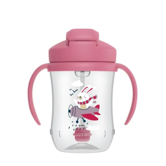 Dr. Brown's Eerste Rietjesbeker Roze 270 ml