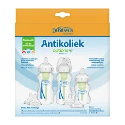Dr. Brown's Options+ Anti-colic Startpakket Brede Halsfles