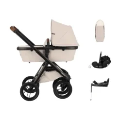 Dubatti One E6 Kinderwagen Dark Brown / Walnut Brown | Dubatti by Römer Autostoeltje Babysafe Pro | Vario Base 5Z