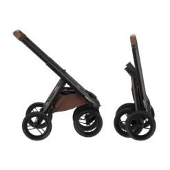 Dubatti One E6 Kinderwagen Dark Brown / Walnut Brown | Dubatti by Römer Autostoeltje Babysafe Pro | Vario Base 5Z