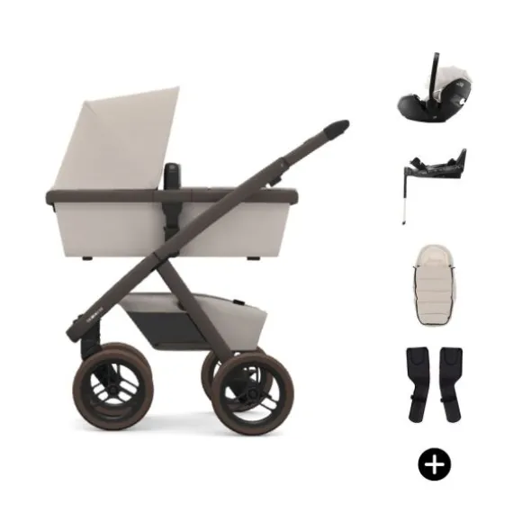 Dubatti Two E2 Kinderwagen Bundel - Pitch Black / Black / Black