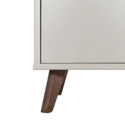 Europe Baby Olivia II Ledikant 60 x 120 cm - Oatmeal / Walnoot - Retro