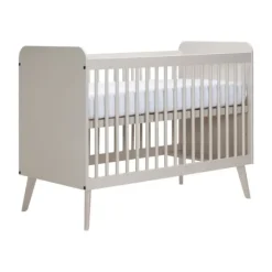 Europe Baby Olivia II Ledikant 60 x 120 cm - Oatmeal / Oatmeal - Retro